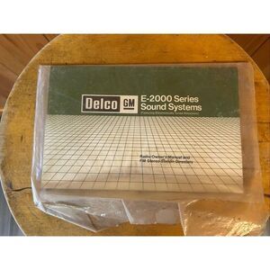 DELCO E-2000 ETR RADIO MANUAL OLDSMOBILE CHEVROLET BUICK PONTIAC 81 82 83 84 85